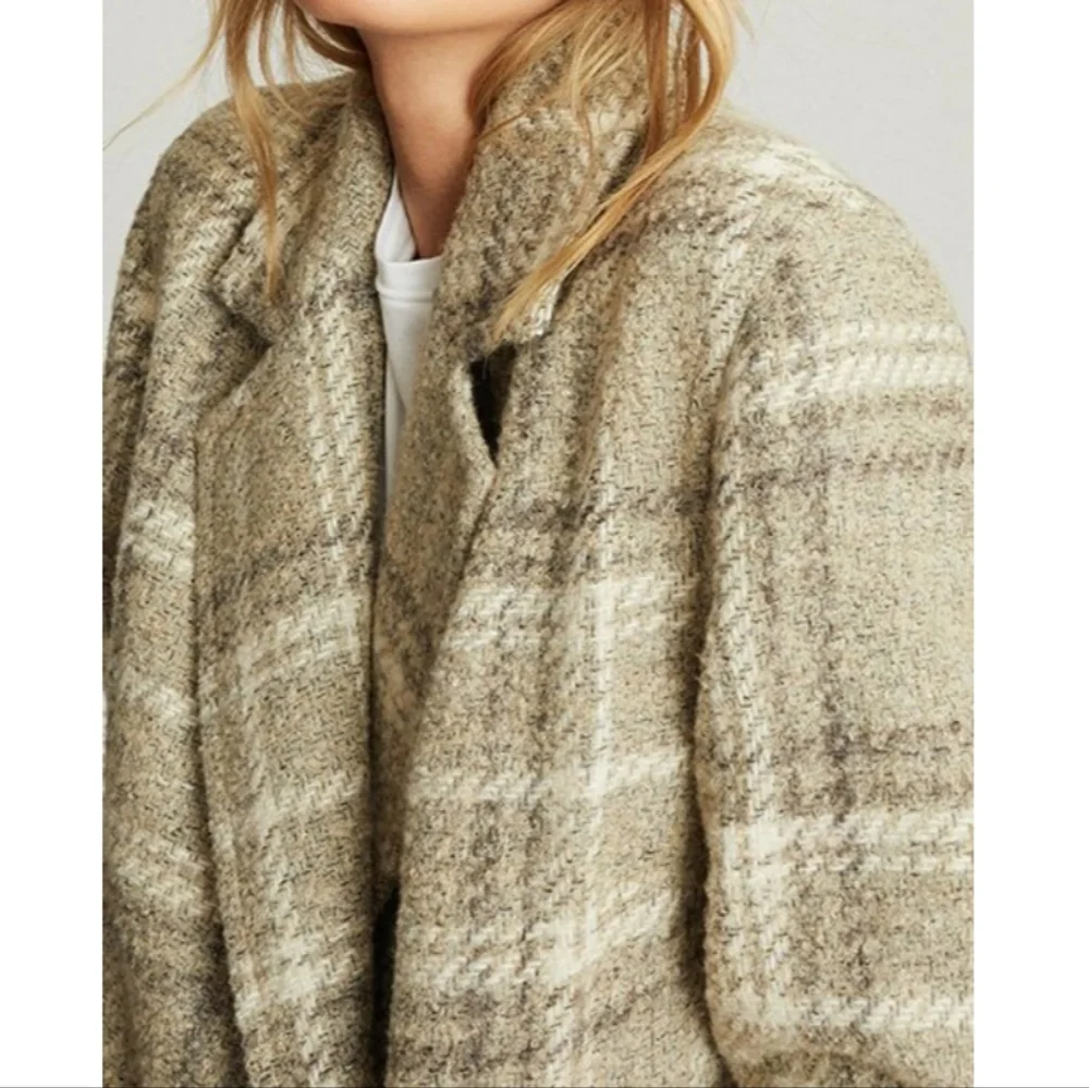 NWT REISS | Checkered Coat - Picture 4 of 11